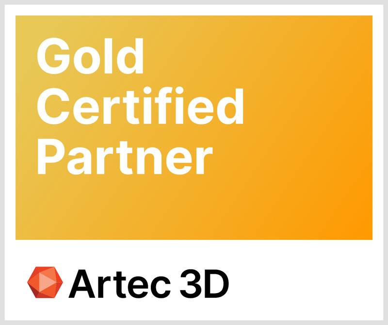 Artec 3D Gold Certified Partner
