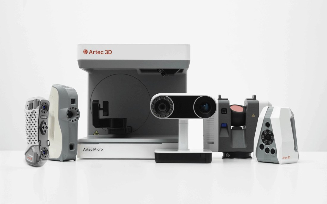 The Artec 3D scanner range