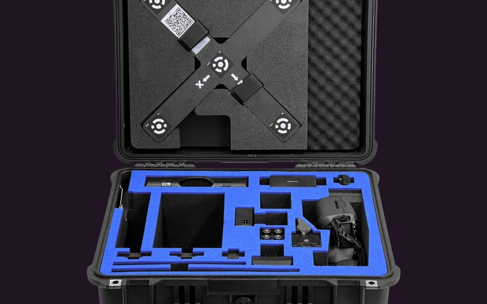 The Artec Metrology Kit in its case